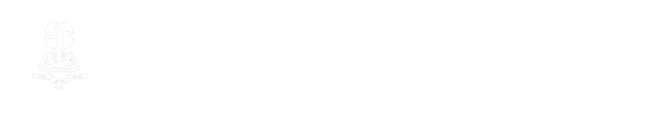 Magsaysay Institute of Shipping logo in white