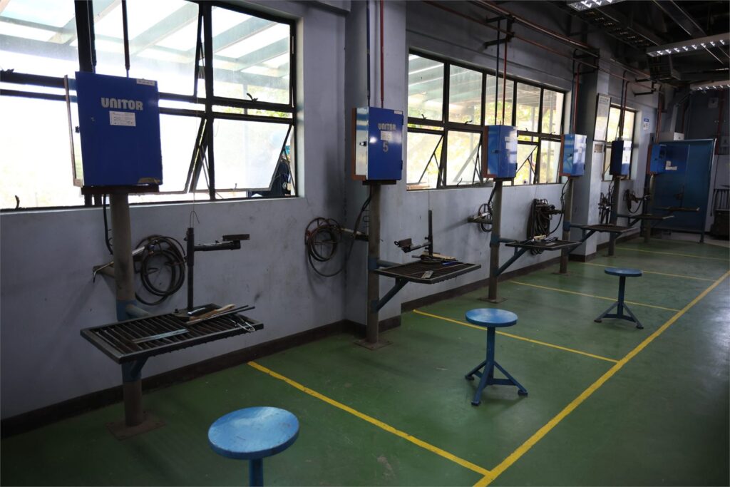 Gas tungsten arc welding stations