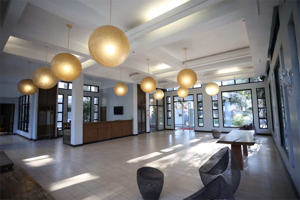 Magsaysay Residence lobby with pendant lights